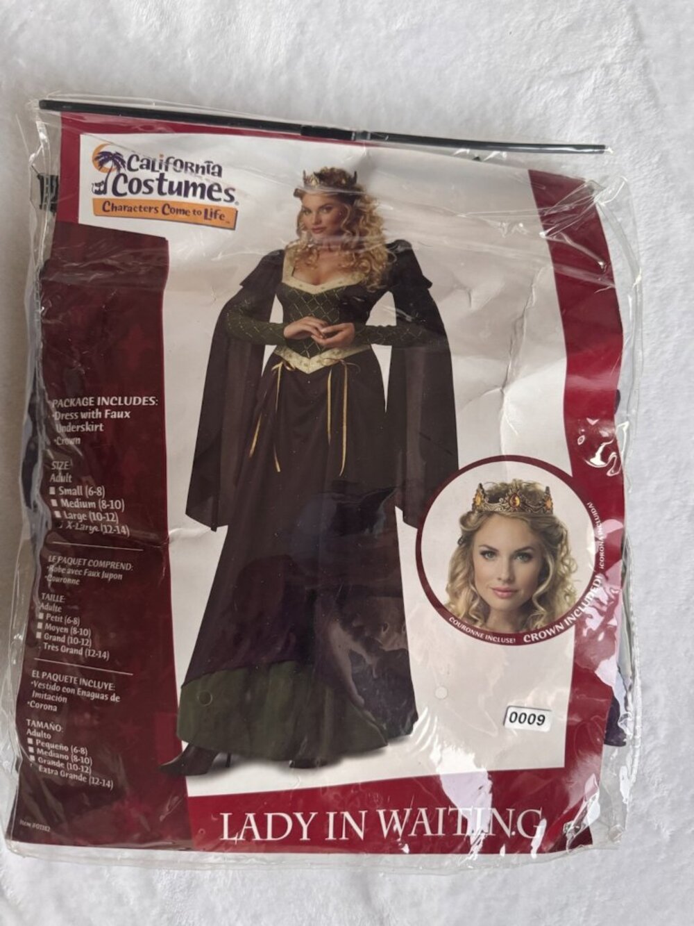 California Costumes Lady in Waiting Costume Women XL 12-14